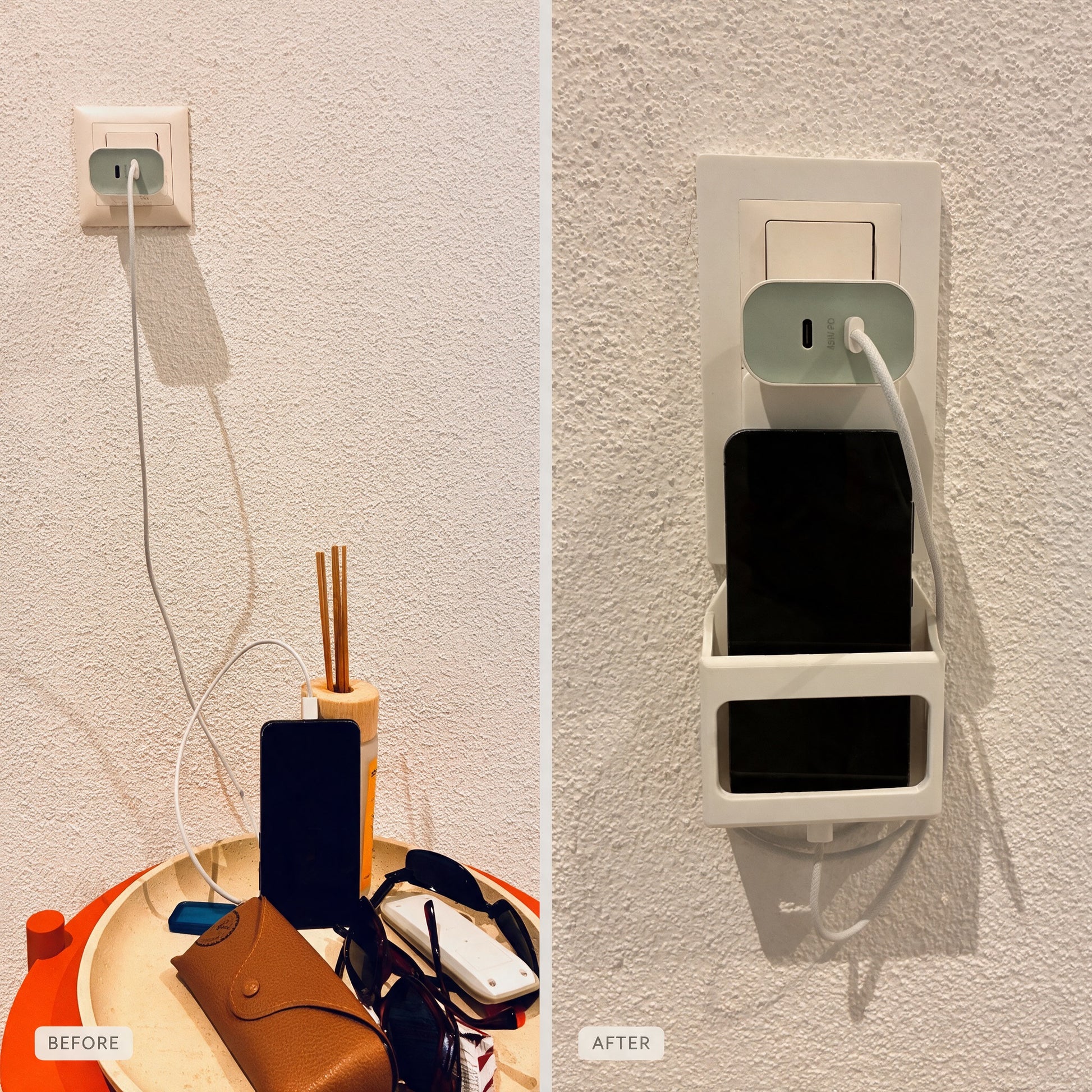 Mount One Phone Dock mit Samsung Galaxy Smartphone beim Laden